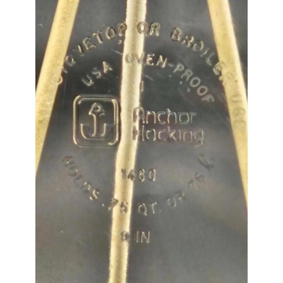 Vintage Anchor Hocking Smoke Glass Casserole 1.75 QT (1460) Oven‑Proof USA - Picture 8 of 10